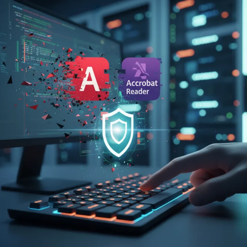 Adobe Reader and Acrobat zero-day demands immediate action — AI-generated illustration