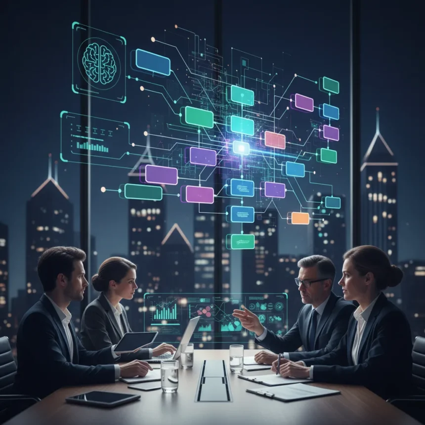 Agentic AI demands business process re-engineering — AI-generated illustration