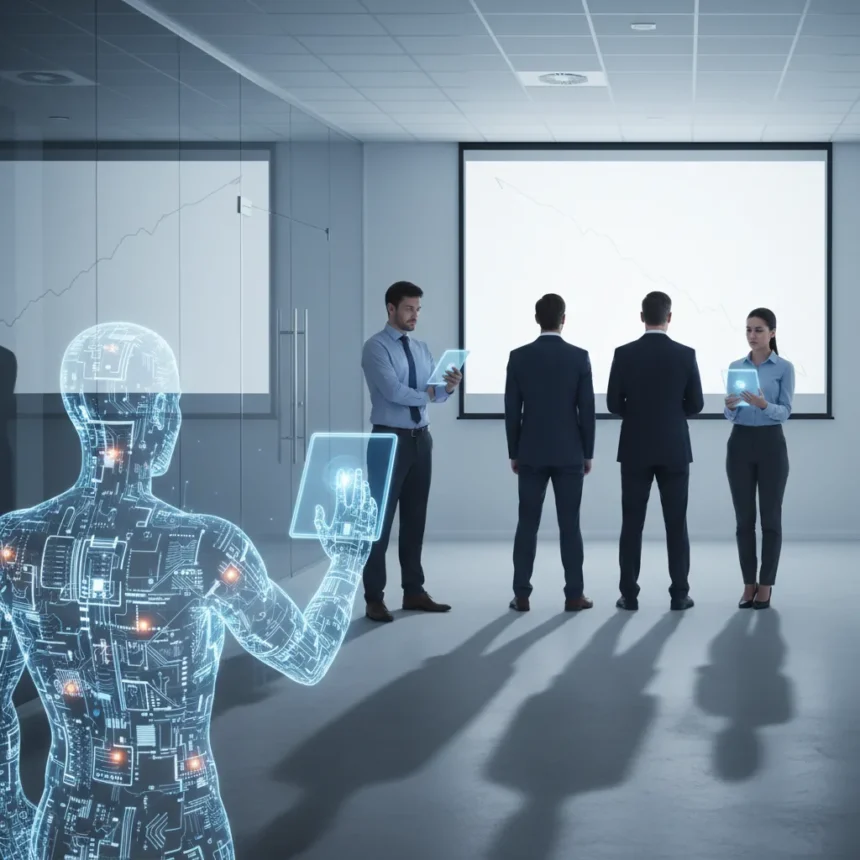 AI adoption is a retention crisis, not a tech problem — AI-generated illustration