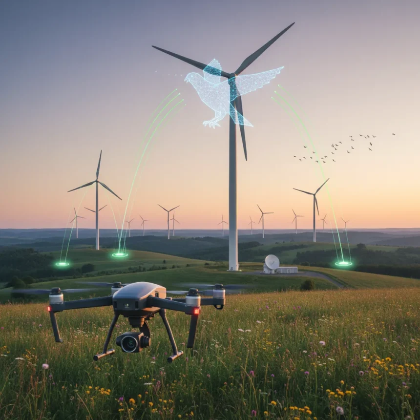 AI bird monitoring shows wind farms far safer than models predict