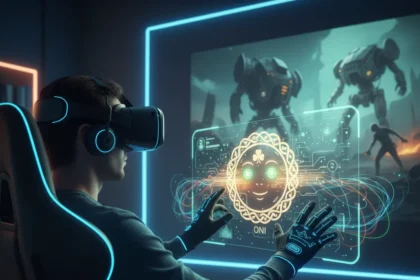 How AI Companions Transform Brutal Game Onboarding Into Emotional Journeys — AI-generated illustration