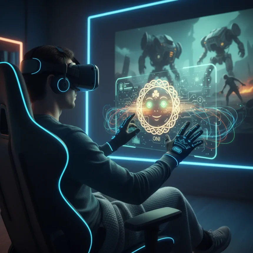 How AI Companions Transform Brutal Game Onboarding Into Emotional Journeys — AI-generated illustration