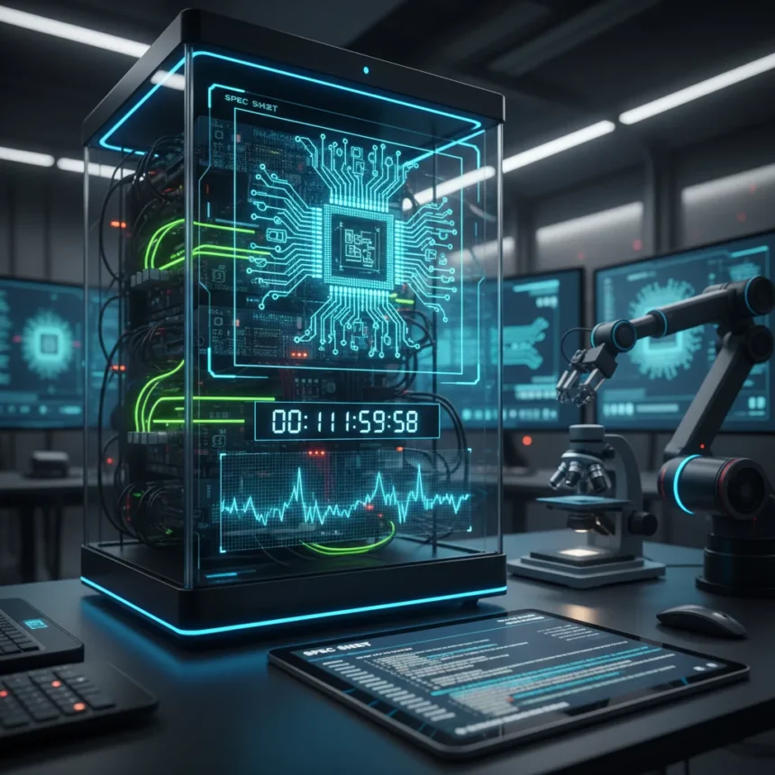 AI agent autonomously designs complete RISC-V CPU in 12 hours — AI-generated illustration