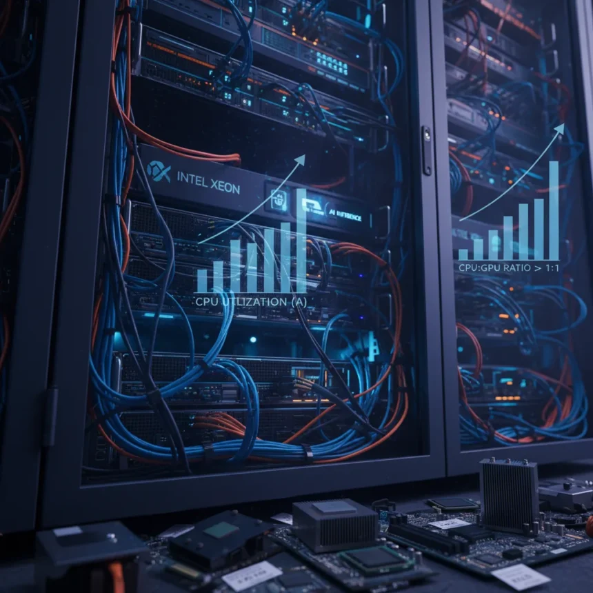 AI Inference Workloads Are Making Server CPU Shortages Much Worse — AI-generated illustration