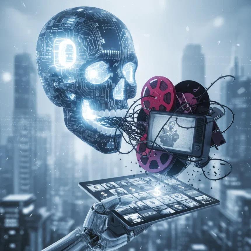 AI is killing streaming's soul with cold objectivity — AI-generated illustration