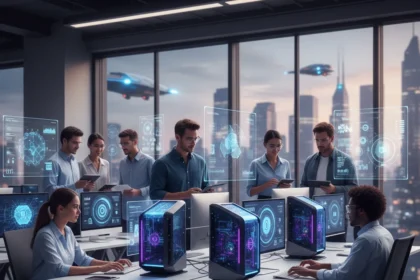 AI PCs are becoming workplace standard faster than expected — AI-generated illustration