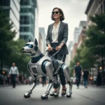 AI-powered robot guide dogs now talk to blind users — AI-generated illustration