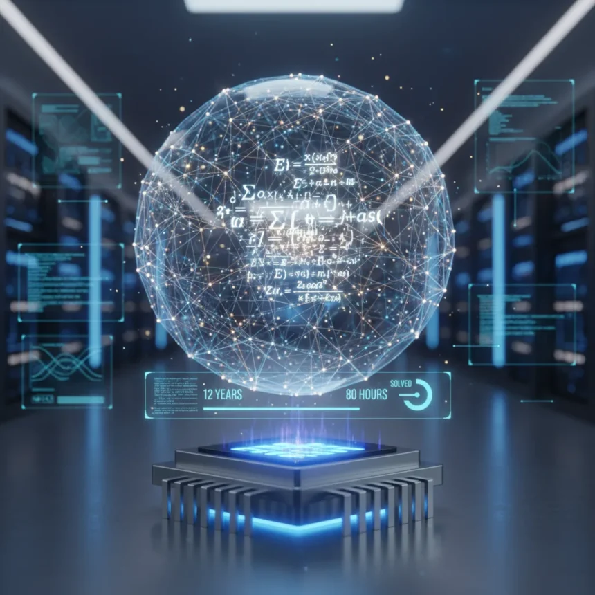 AI solves 12-year-old math conjecture in 80 hours with zero human input — AI-generated illustration