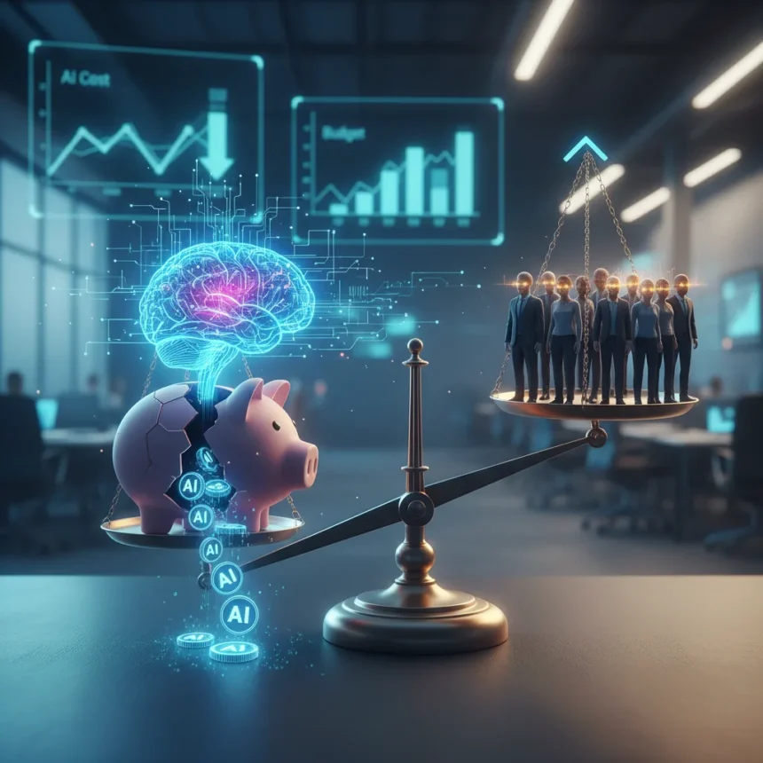 AI token costs are forcing companies to hire smarter humans — AI-generated illustration