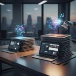 AI website builder prompts beat human design briefs — AI-generated illustration