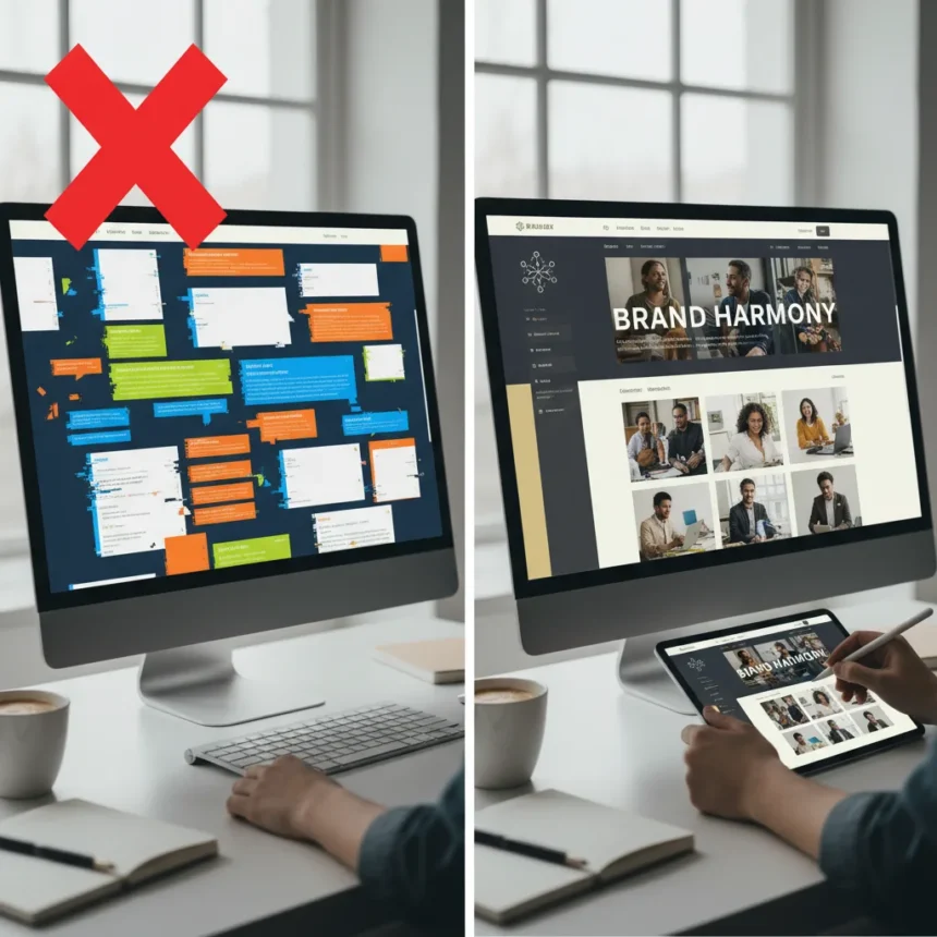 AI website builders need heavy editing to work — AI-generated illustration