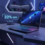 Alienware 16X Aurora RTX 5060 gaming laptop hits 22% off — AI-generated illustration