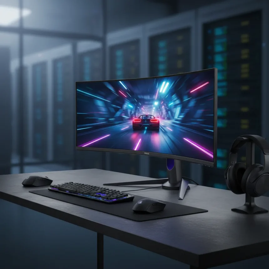 Dell Alienware QD-OLED gaming monitor hits $649 all-time low — AI-generated illustration