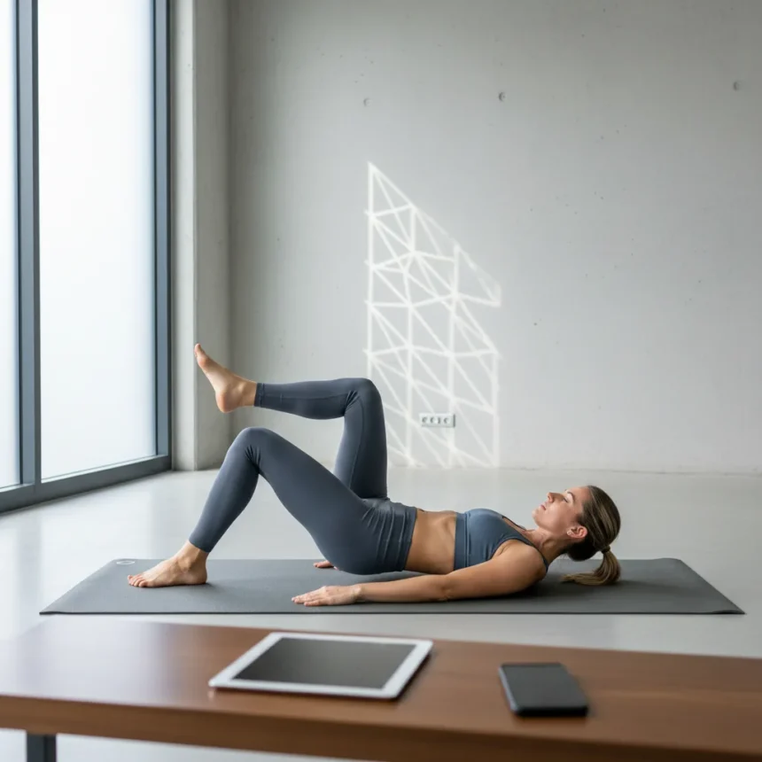 Alternating heel taps beat sit-ups for real core strength — AI-generated illustration