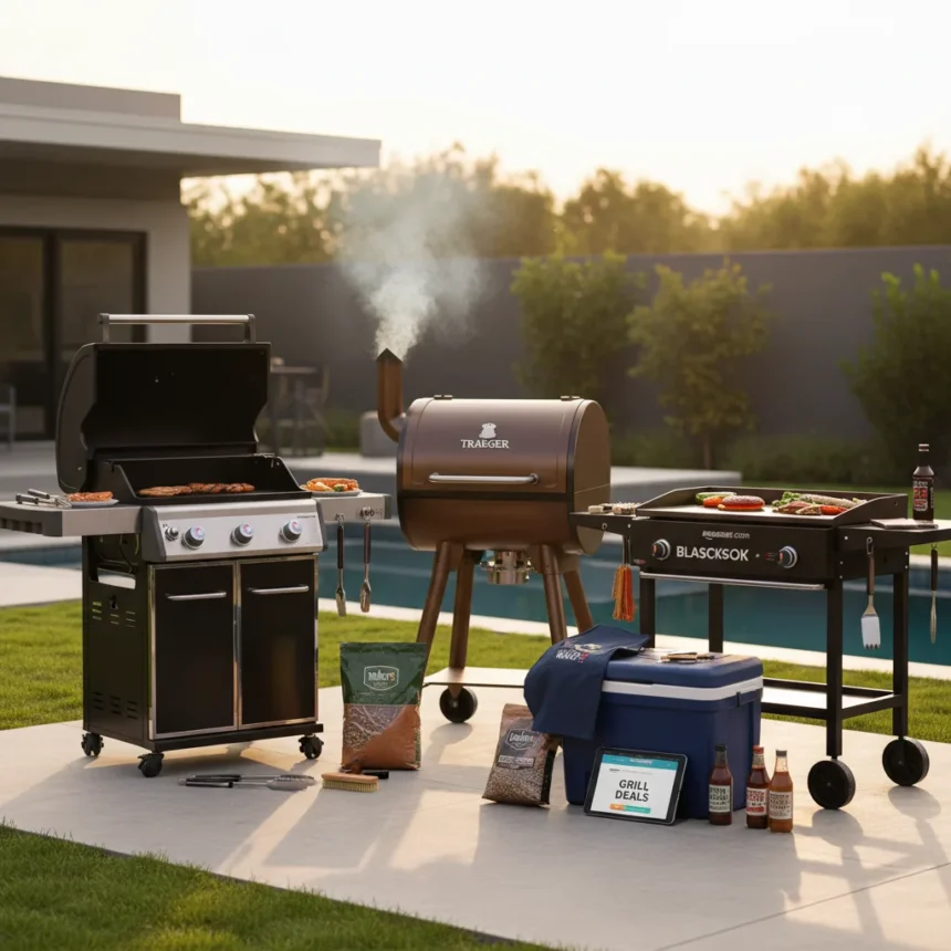 Amazon grill deals save up to 33% on Weber and Traeger — AI-generated illustration
