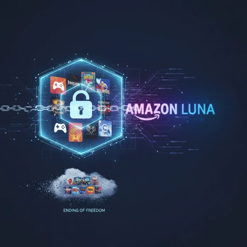 Amazon Luna library restrictions signal the end of gaming subscription freedom — AI-generated illustration