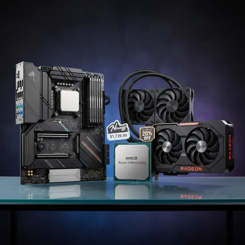 AMD Ryzen 9 9950X3D2 Newegg Bundle Is a Serious Deal — AI-generated illustration