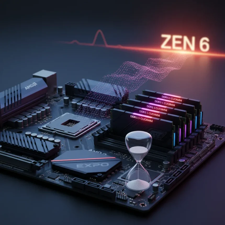 AMD EXPO 1.2 unlocks DDR5 potential, but patience required for real gains — AI-generated illustration
