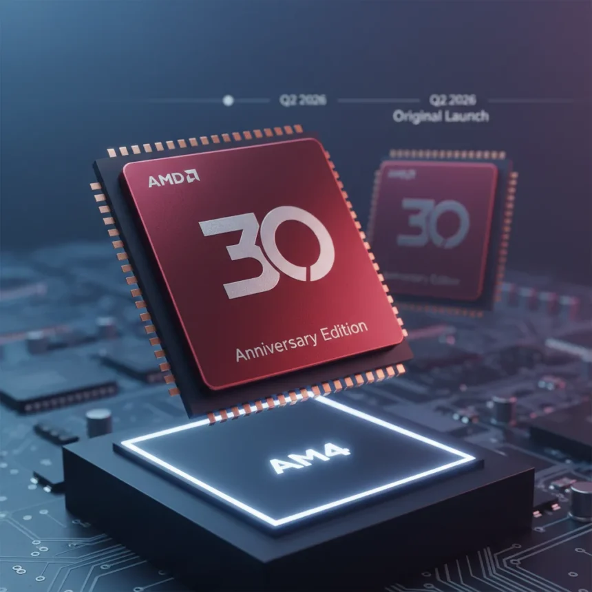 Ryzen 7 5800X3D Anniversary Edition signals AM4's final act — AI-generated illustration