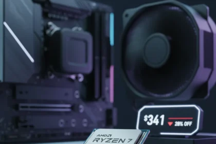 AMD Ryzen 7 7800X3D drops to $341: gaming CPU hits best price in months — AI-generated illustration