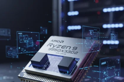 AMD Ryzen 9 9950X3D2: Dual Cache CPU Arrives at Premium Price — AI-generated illustration
