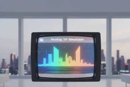 Analog TV Simulator app delivers CRT physics without the filter tricks — AI-generated illustration