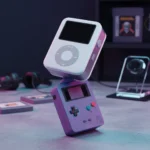Anbernic RG Rotate Blends iPod and Game Boy Into One Hybrid — AI-generated illustration