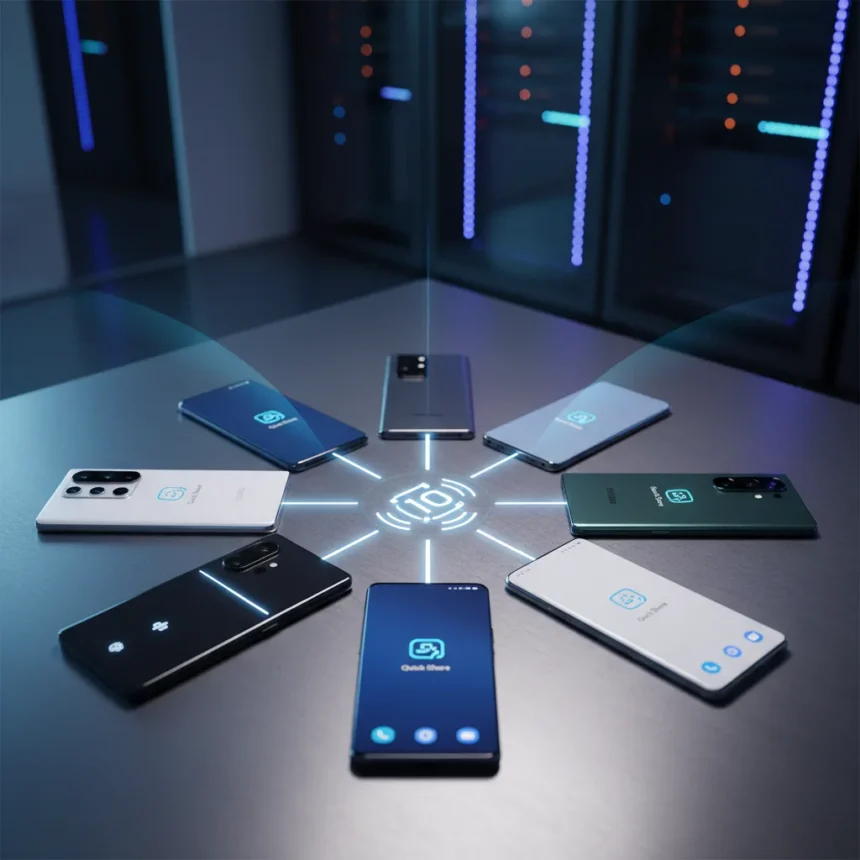 Android AirDrop sharing expands to Oppo, Vivo, Xiaomi phones — AI-generated illustration