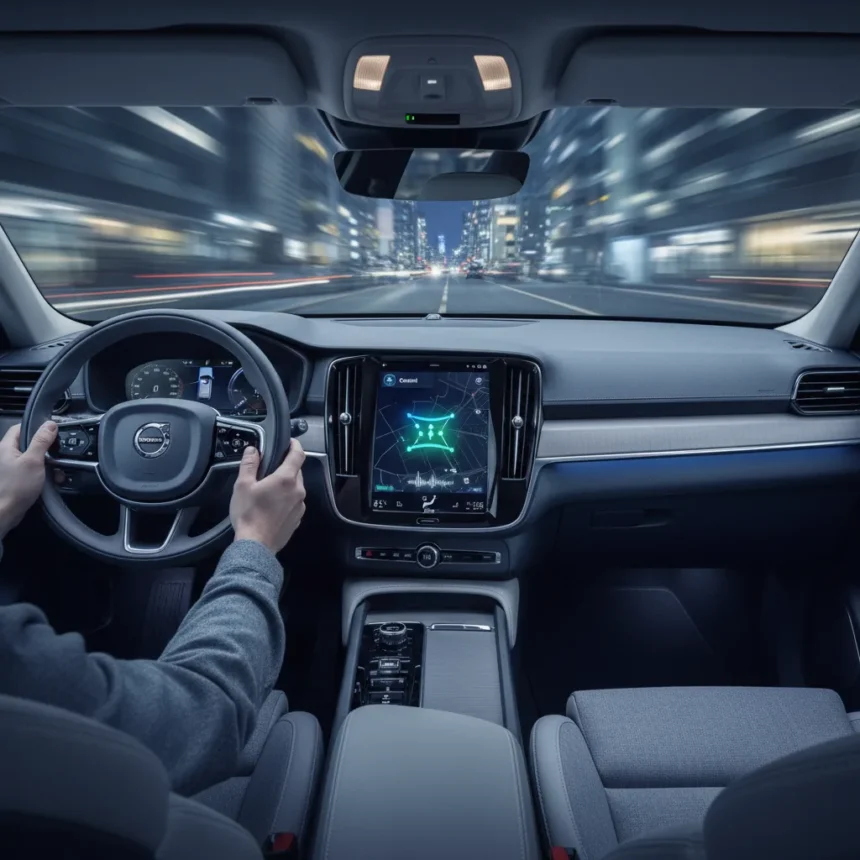 Android Automotive Gemini rollout puts Volvo ahead of the curve — AI-generated illustration