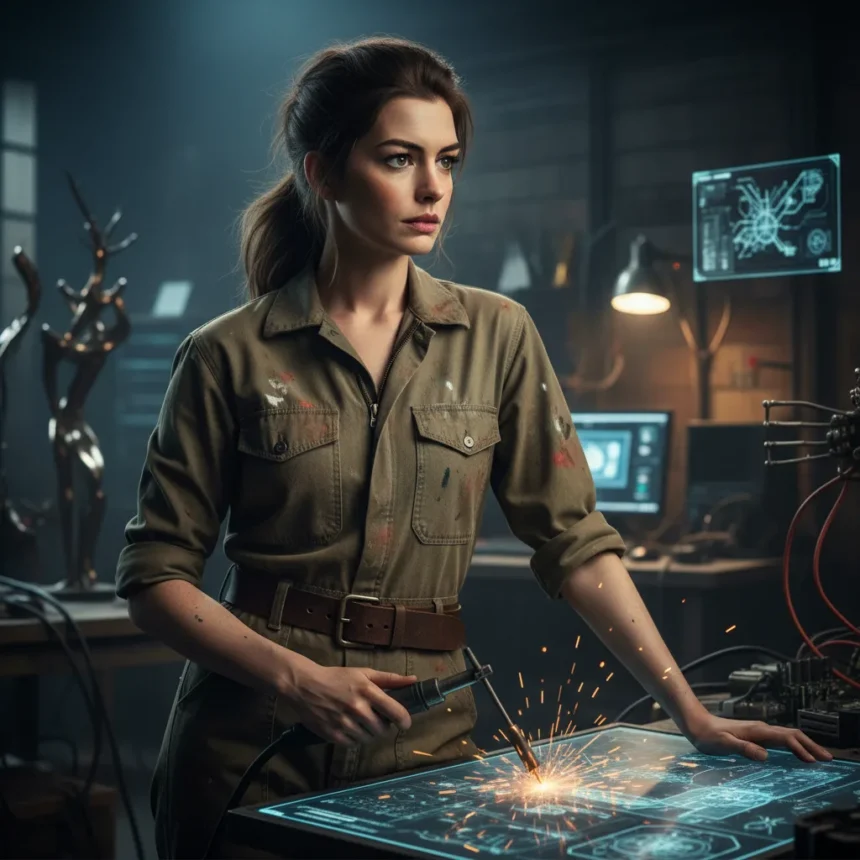 Anne Hathaway's Latest Role Proves She's More Than Fashion — AI-generated illustration