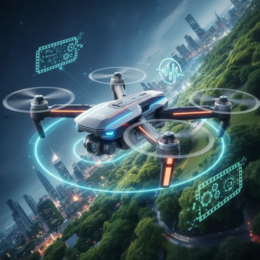 Antigravity A1 U3 update brings voice control and AI editing to drones — AI-generated illustration