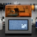Anycubic Photon P1: Dual-vat power hampered by screen flaws — AI-generated illustration