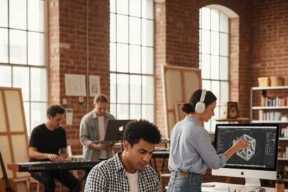 Apple's artist collaboration campaign signals shift in creative marketing — AI-generated illustration