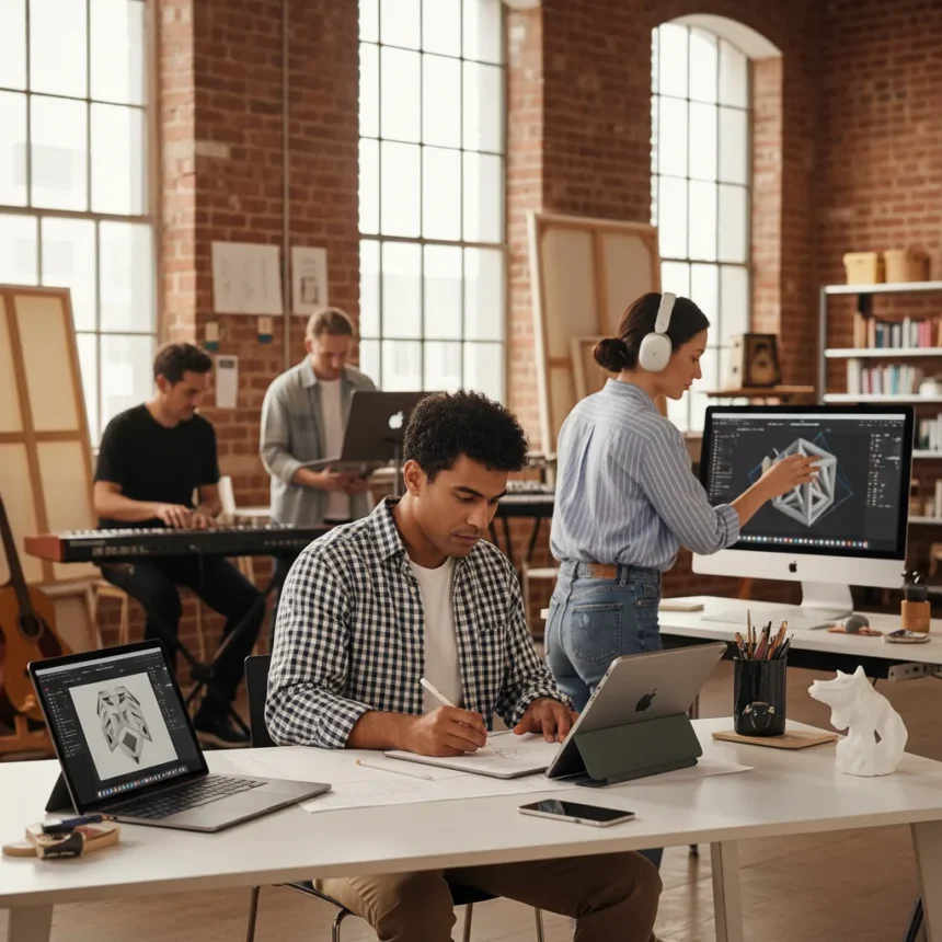 Apple's artist collaboration campaign signals shift in creative marketing — AI-generated illustration