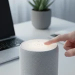 Apple HomePod touch controls beat Siri when it fails — AI-generated illustration