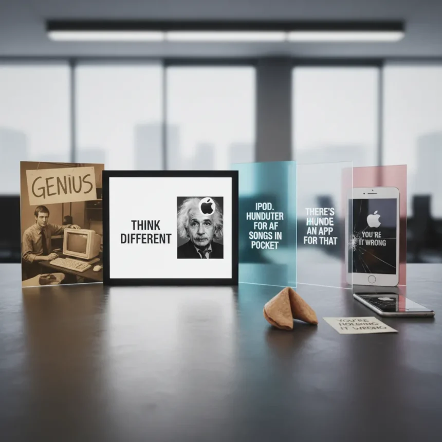 Apple's 50-year slogan evolution: from genius to 'you're holding it wrong'