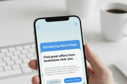 Apple Maps ads are coming to iOS 26.5 — here's what they look like — AI-generated illustration