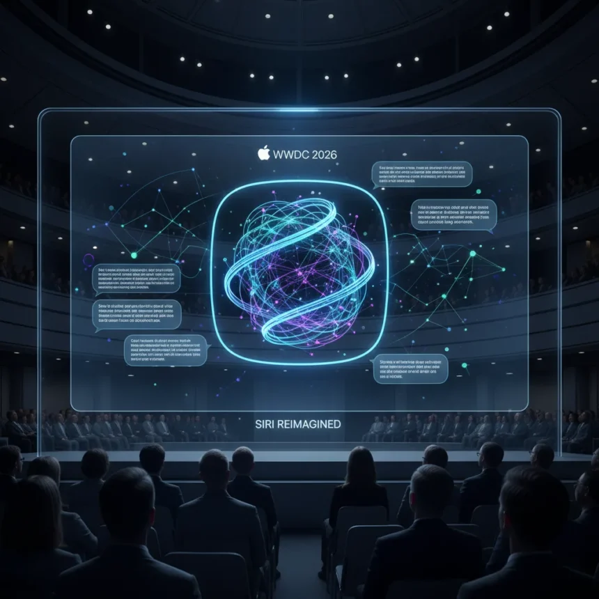 Apple's Siri overhaul at WWDC 2026 signals AI assistant arms race — AI-generated illustration