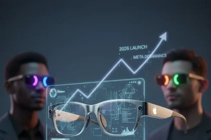 Apple smart glasses launch 2026 to challenge Meta's momentum — AI-generated illustration