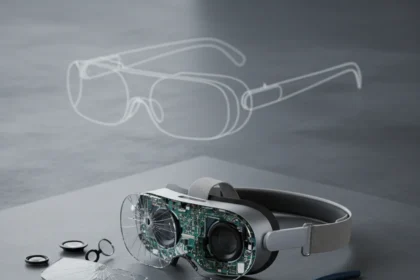 Apple Vision Pro production halt signals XR market reckoning — AI-generated illustration