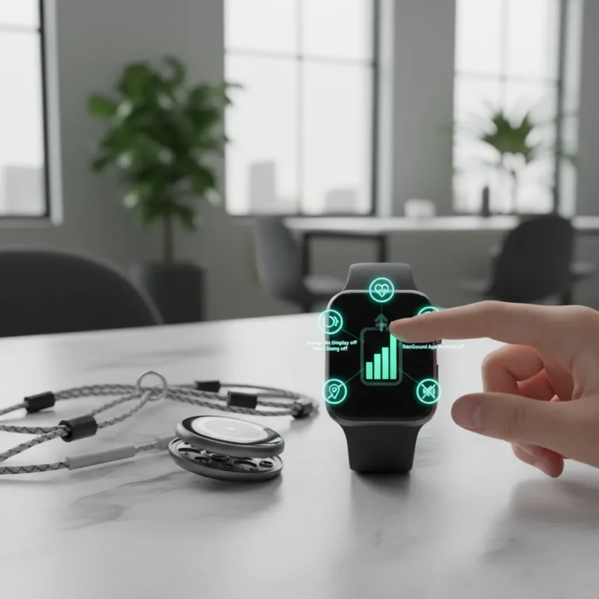 5 Apple Watch settings that actually extend battery life — AI-generated illustration