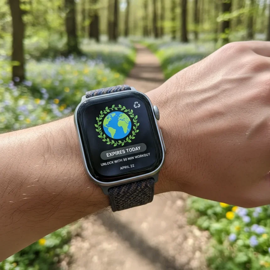 Apple Watch Earth Day 2026 badge expires today—here's how to earn it — AI-generated illustration