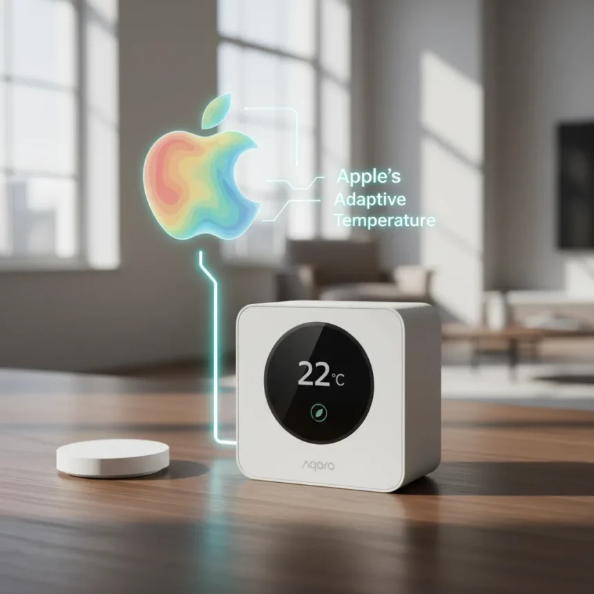 Aqara Thermostat Hub W200 Brings Apple's Adaptive Temperature to Life — AI-generated illustration