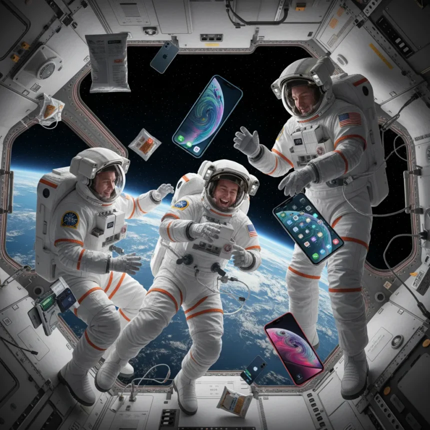 Artemis II crew test iPhones in zero gravity for NASA