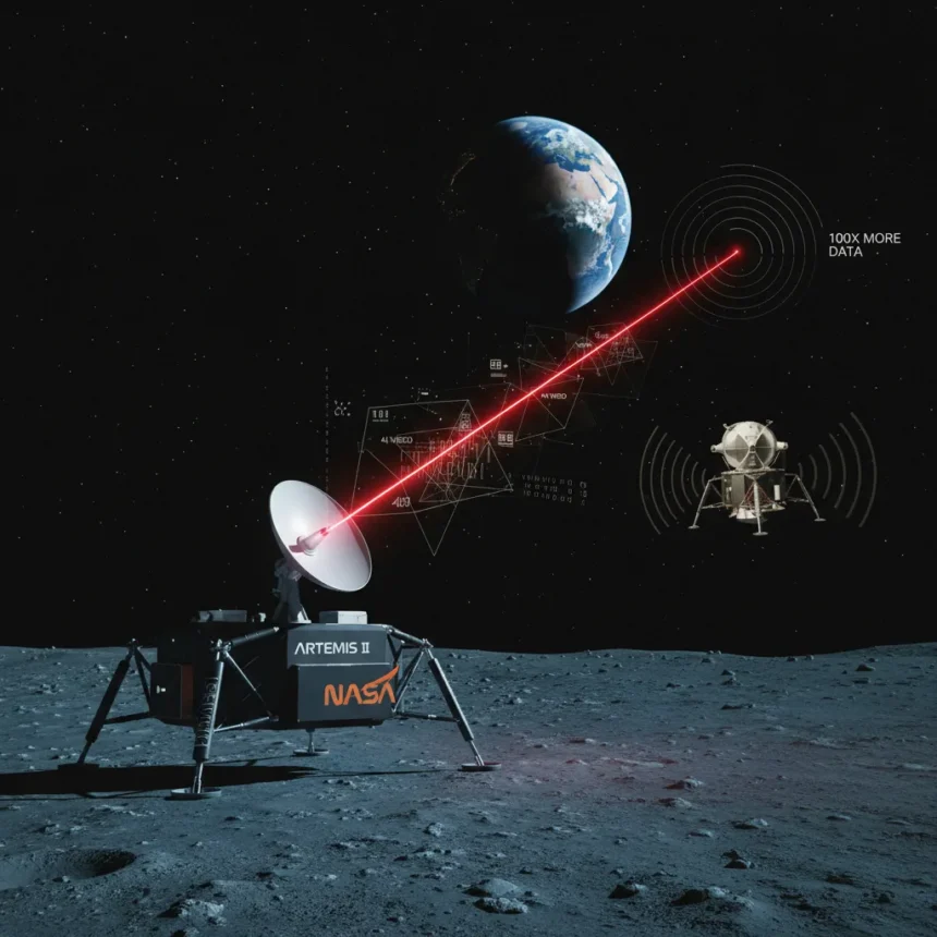 Artemis II laser communications system beats Apollo radio by 100x