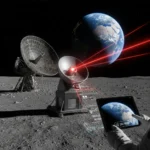 Artemis II laser communications enable 4K Moon video — AI-generated illustration