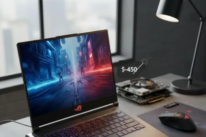 Asus ROG Strix G16 RTX 5070 Ti drops $450—but timing matters — AI-generated illustration