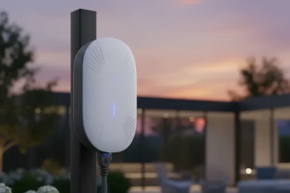 Asus ZenWiFi BD5 Outdoor Wi-Fi 7 extender shines with wired backhaul — AI-generated illustration