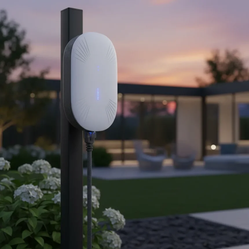 Asus ZenWiFi BD5 Outdoor Wi-Fi 7 extender shines with wired backhaul — AI-generated illustration