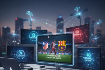 How to Watch Atletico Madrid vs Barcelona Champions League 2025/26 — AI-generated illustration